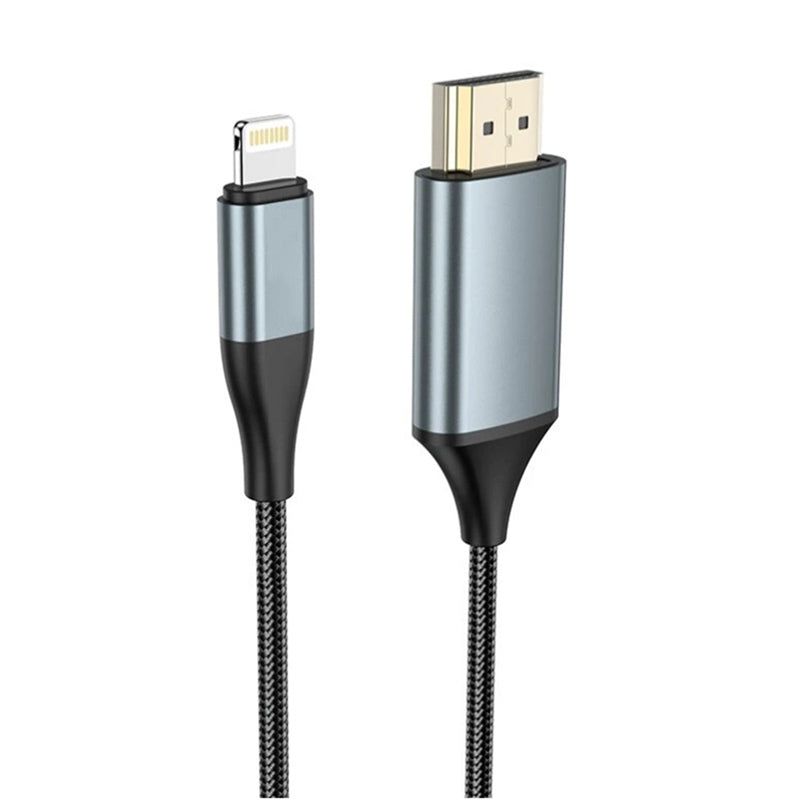 Adaptateur Lightning vers HDMI, câble de chargement HDTV 4K (2 m) Adaptateur Lightning vers HDMI, câble de chargement HDTV 4K (2 m)